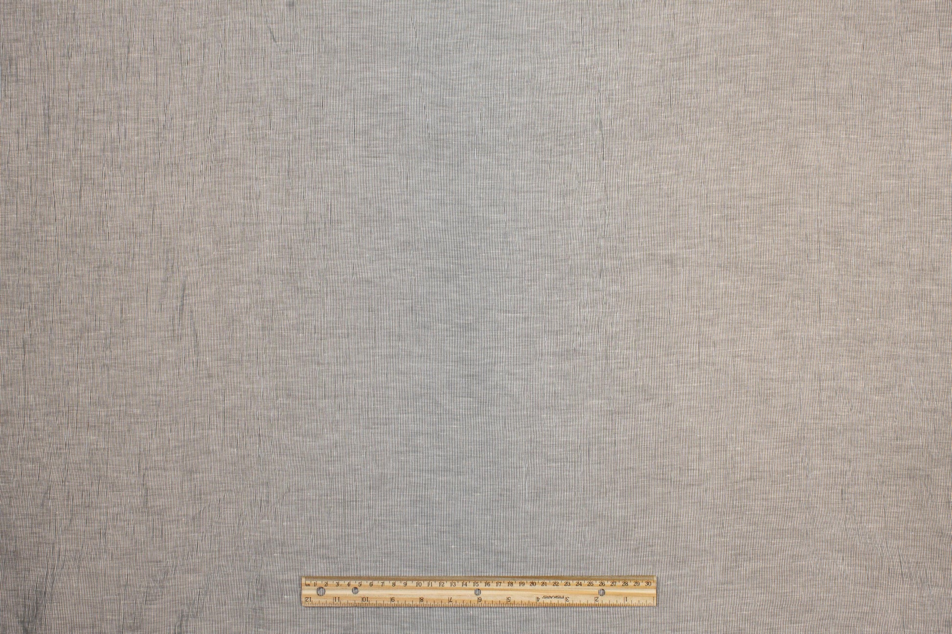 Pin Striped Poly Cotton Seersucker - Gray - Prime Fabrics