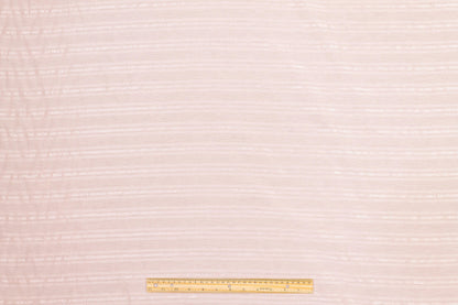 Striped Poly Cotton Voile - Pink - Prime Fabrics
