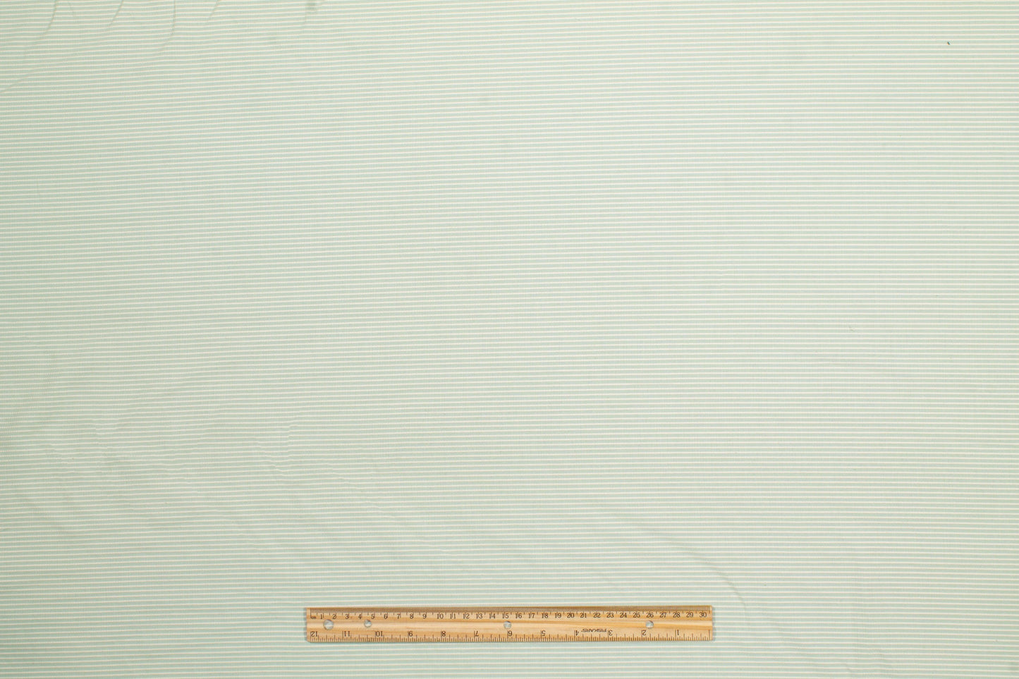 Textured Striped Cotton - Mint Green and White - Prime Fabrics