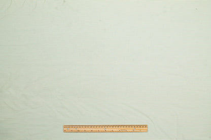 Textured Striped Cotton - Mint Green and White - Prime Fabrics