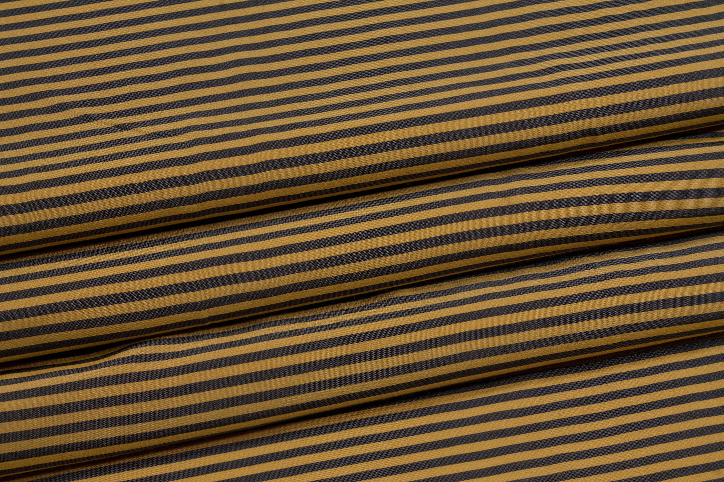 Striped Viscose Shirting - Tan and Gray - Prime Fabrics