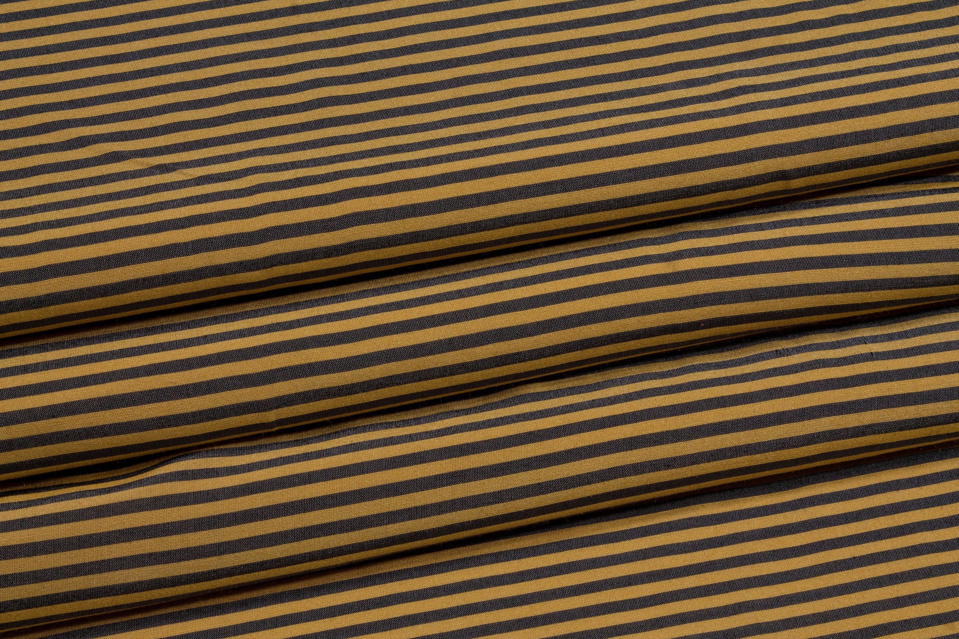 Striped Viscose Shirting - Tan and Gray - Prime Fabrics