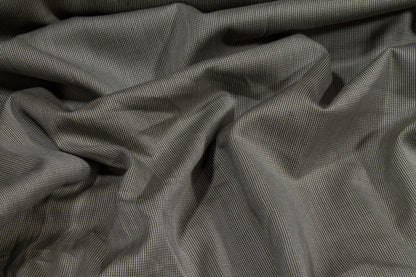 Pin Striped Cotton Shirting - Khaki Green - Prime Fabrics