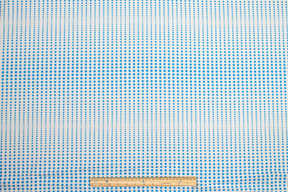 Polka Dot Cotton Print - Blue and White - Prime Fabrics