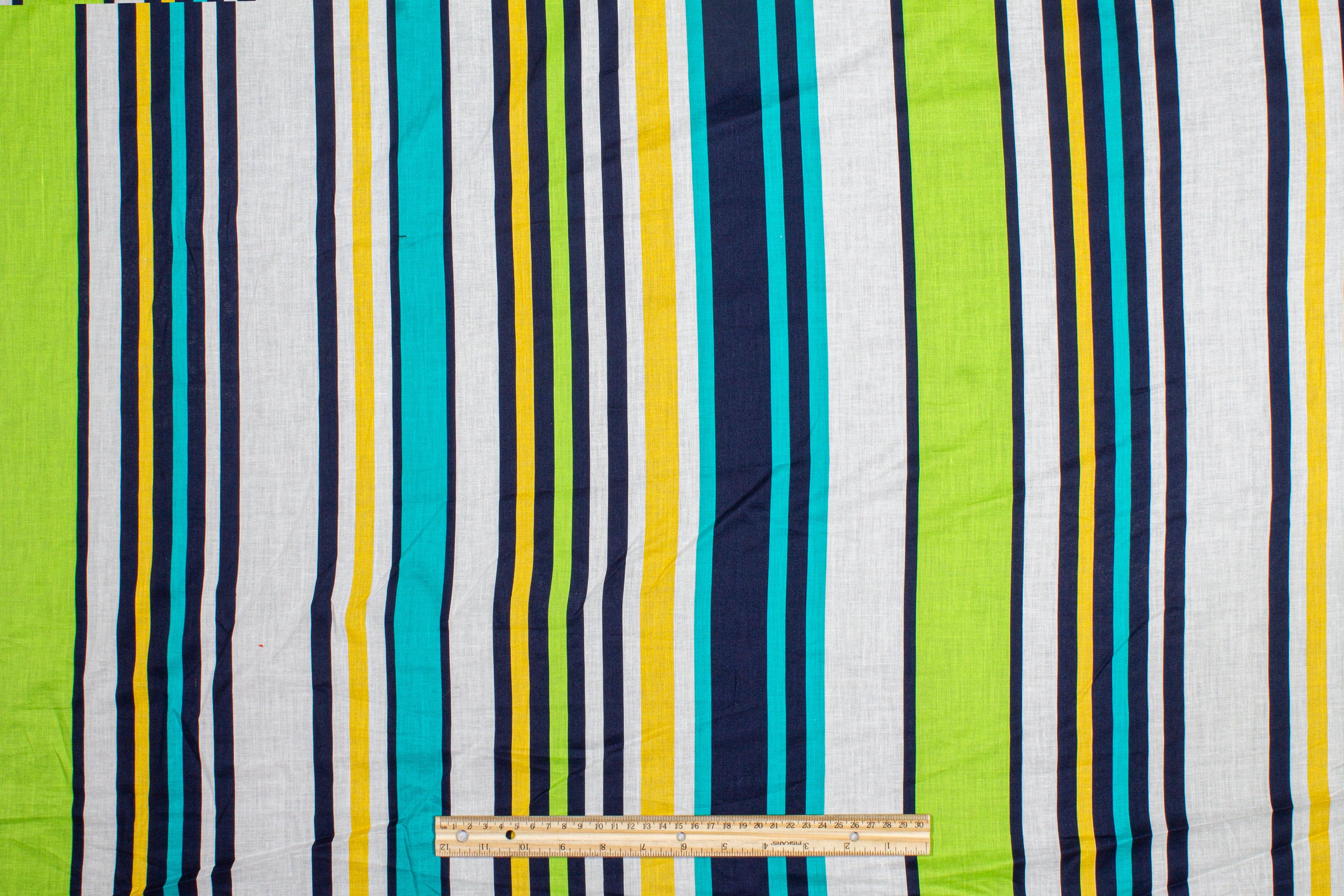 Striped Cotton Voile - Multicolor - Prime Fabrics