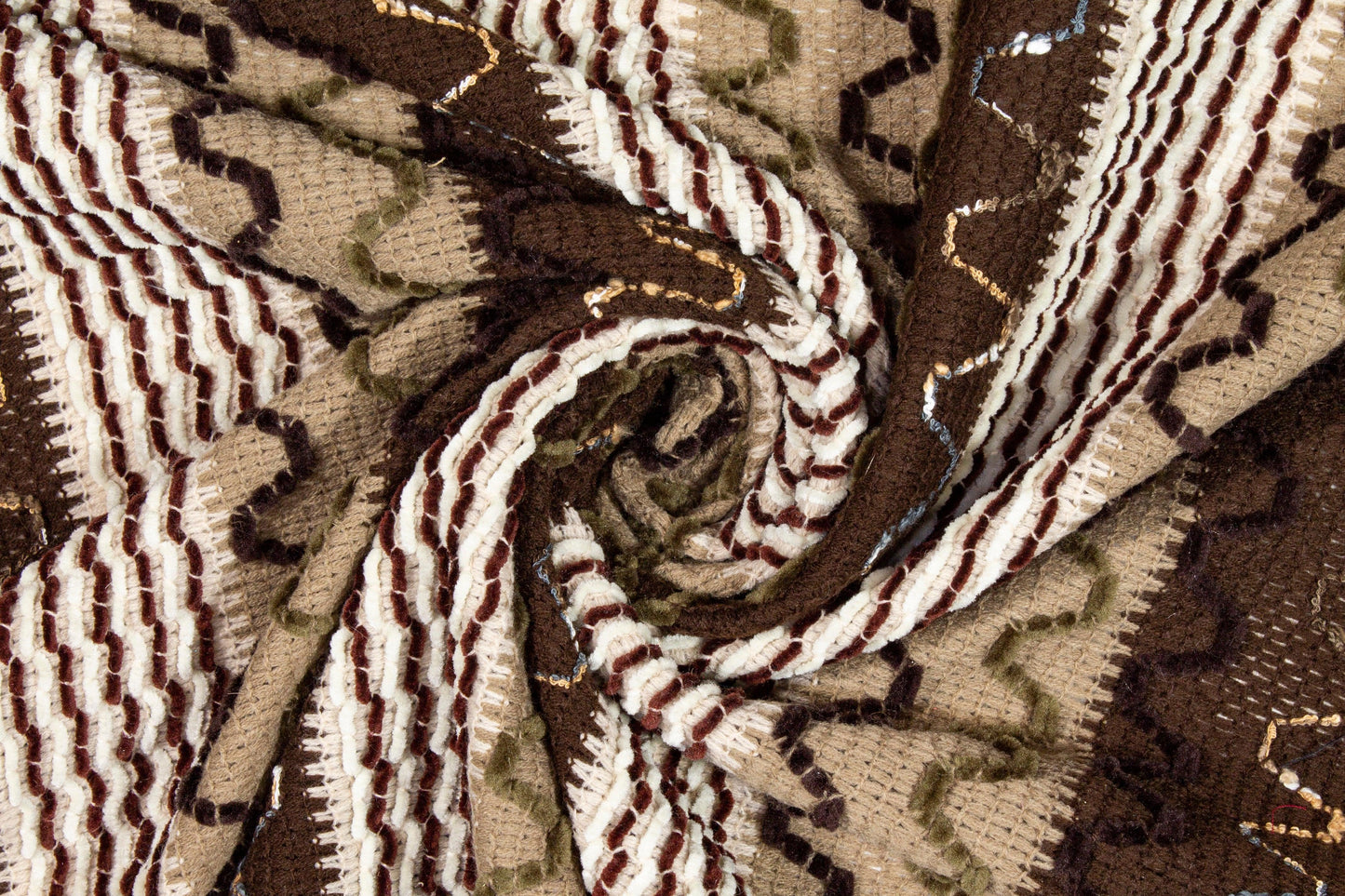 Brown Polyester Knit - Prime Fabrics