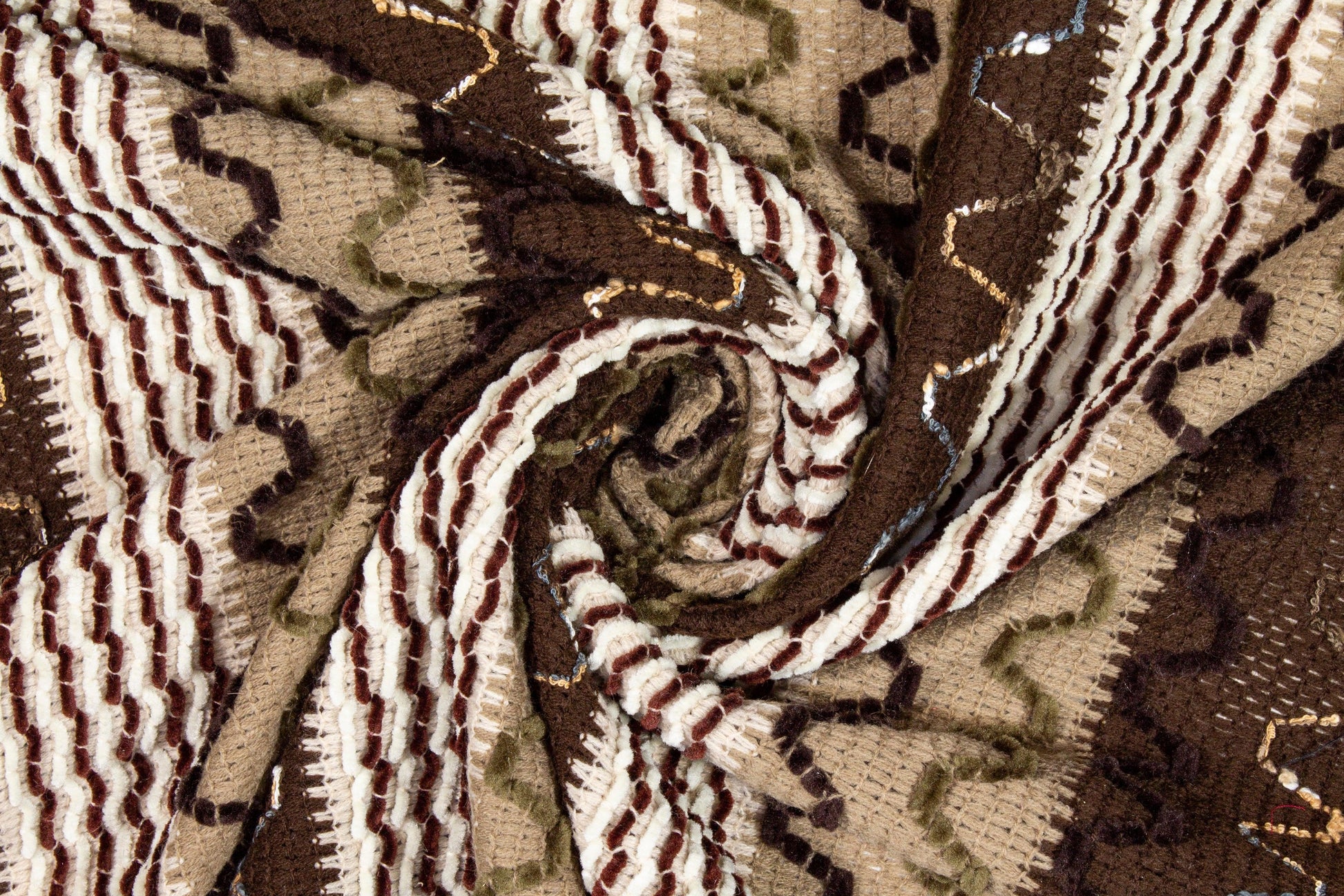 Brown Polyester Knit - Prime Fabrics