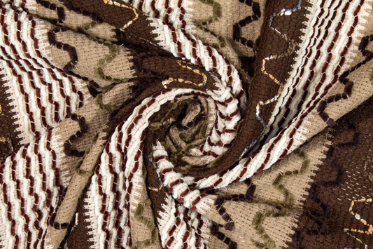 Brown Polyester Knit - Prime Fabrics