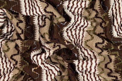 Brown Polyester Knit - Prime Fabrics