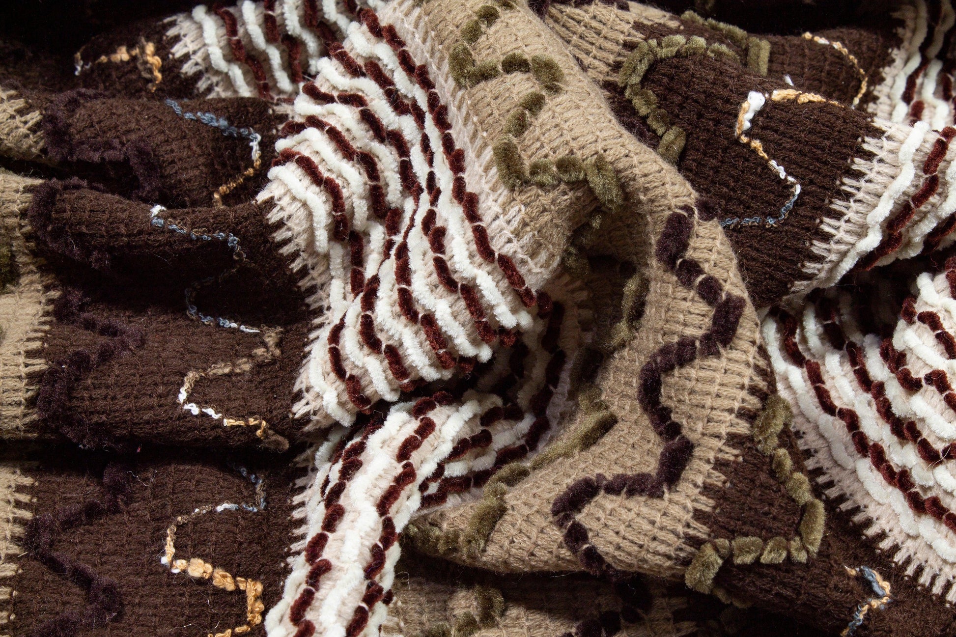 Brown Polyester Knit - Prime Fabrics