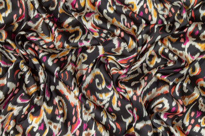 Italian Acetate Charmeuse - Pink and Orange - Prime Fabrics