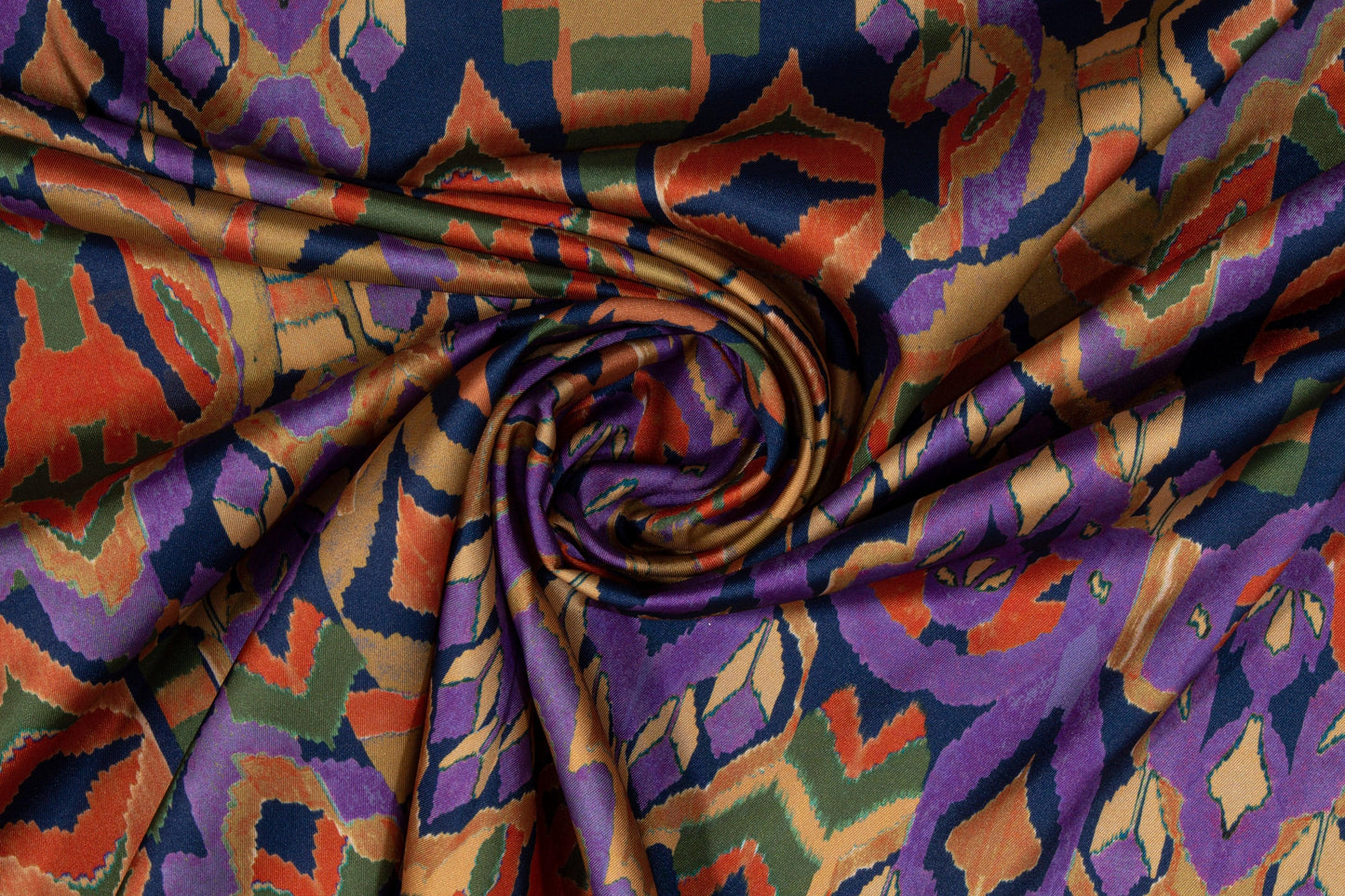 Multicolor Italian Acetate Charmeuse - Prime Fabrics