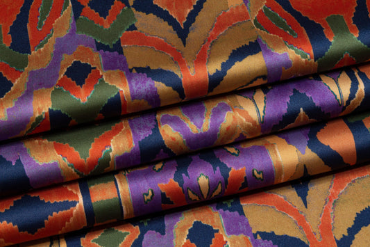 Multicolor Italian Acetate Charmeuse - Prime Fabrics