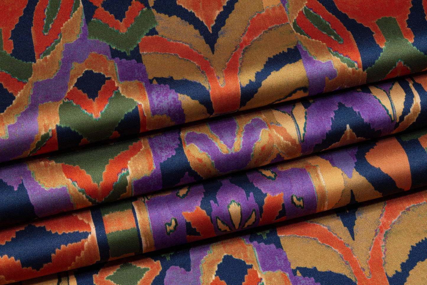 Multicolor Italian Acetate Charmeuse - Prime Fabrics