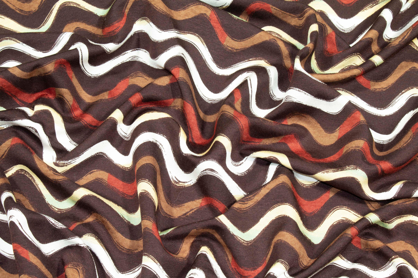 Brown Tone Silk Twill - Prime Fabrics