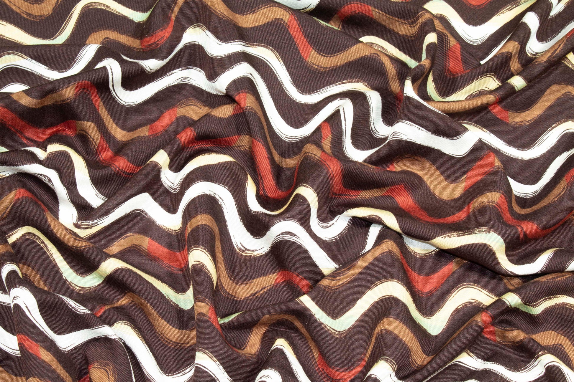 Brown Tone Silk Twill - Prime Fabrics
