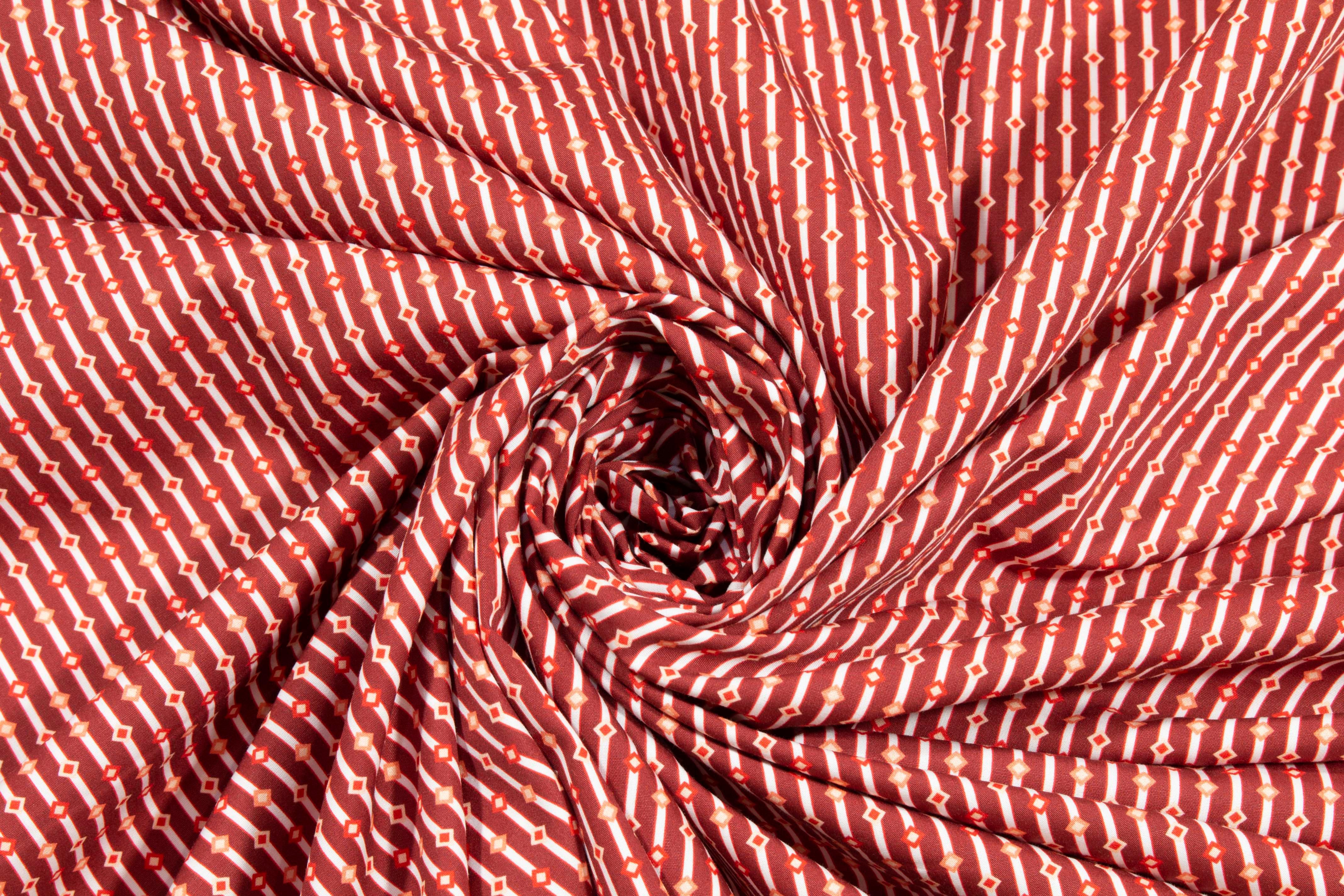 Red and White Striped Cotton - Prime Fabrics