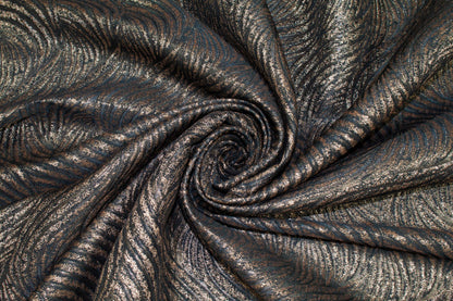 Bronze Metallic Brocade - Prime Fabrics