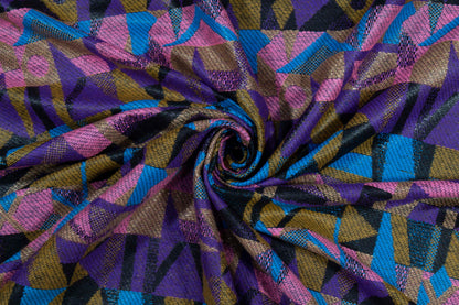 Multicolor Geometric Jacquard - Prime Fabrics