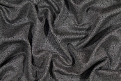 Gray Herringbone Italian Wool Suiting - Prime Fabrics