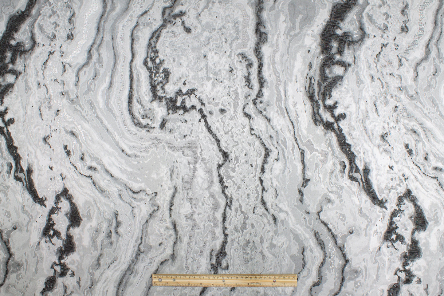 Silver and Gray Metallic Brocade - Prime Fabrics