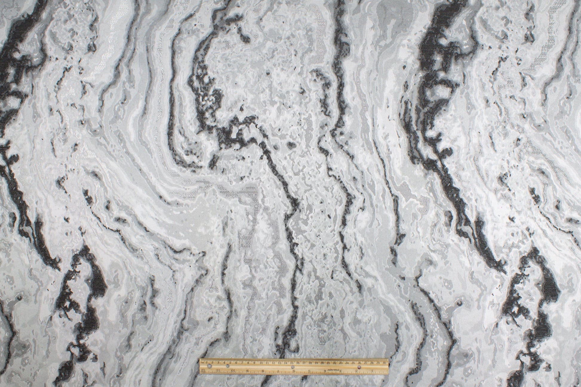 Silver and Gray Metallic Brocade - Prime Fabrics