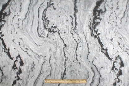 Silver and Gray Metallic Brocade - Prime Fabrics