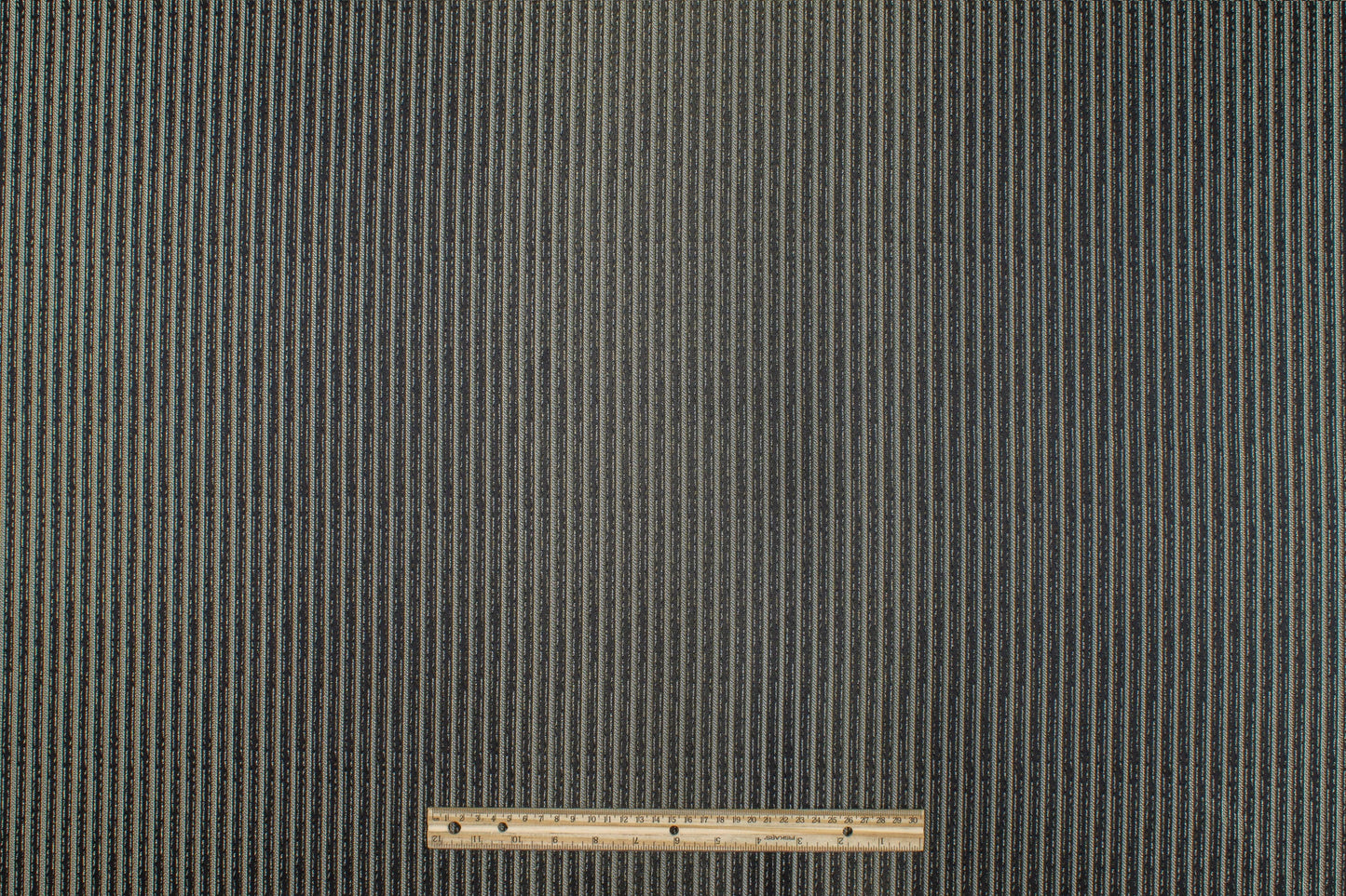 Black Striped Metallic Brocade - Prime Fabrics