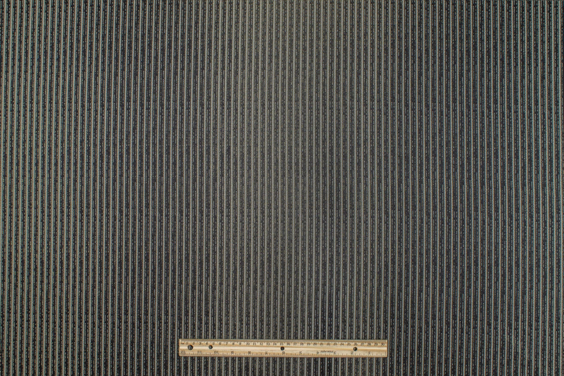 Black Striped Metallic Brocade - Prime Fabrics