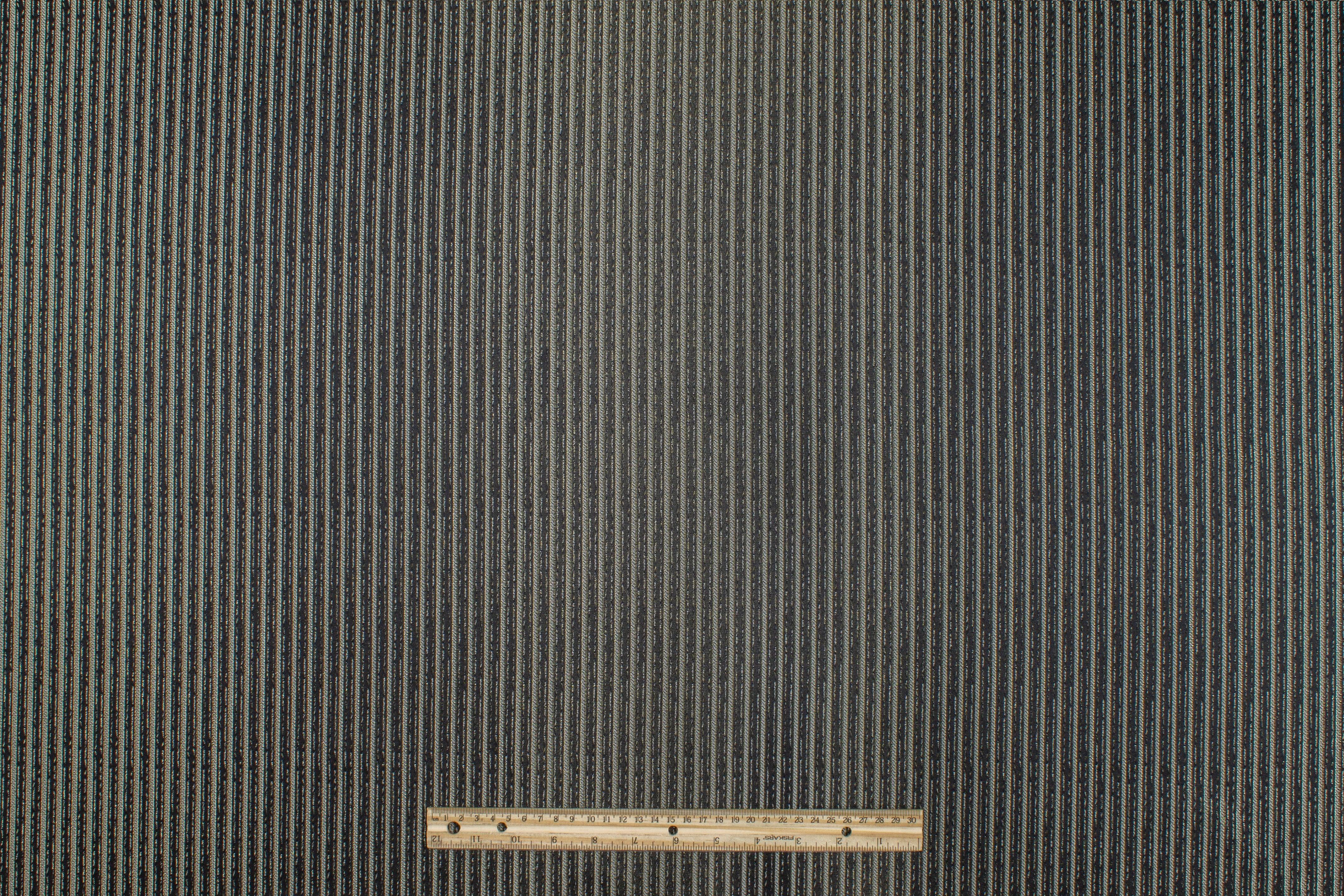 Black Striped Metallic Brocade - Prime Fabrics