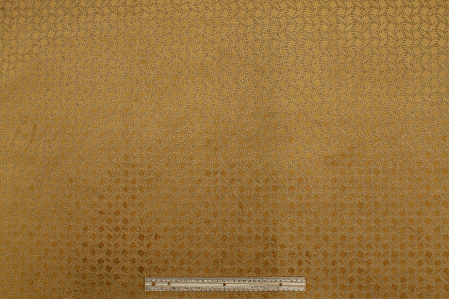 Brown Geometric Velvet - Prime Fabrics