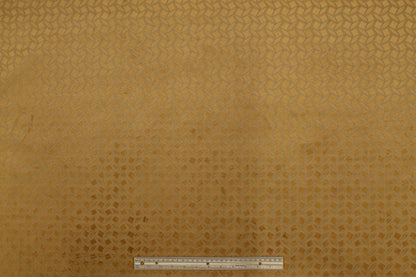 Brown Geometric Velvet - Prime Fabrics