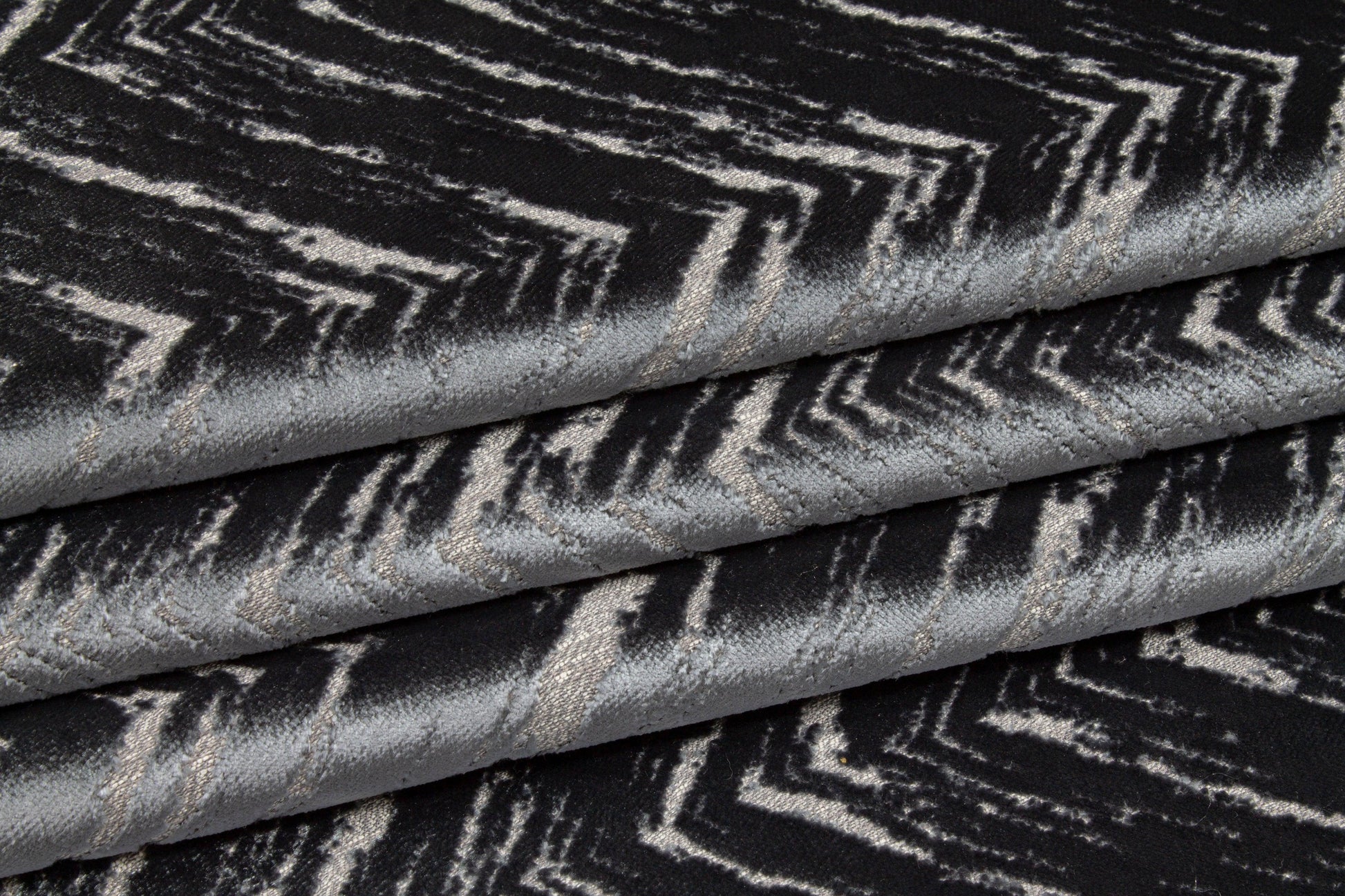 Blue-Gray Cut Velvet Upholstery - Prime Fabrics