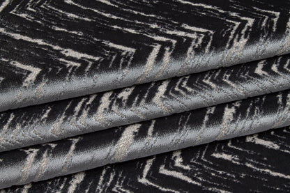 Blue-Gray Cut Velvet Upholstery - Prime Fabrics