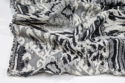 Gray Abstract Upholstery Chenille - Prime Fabrics