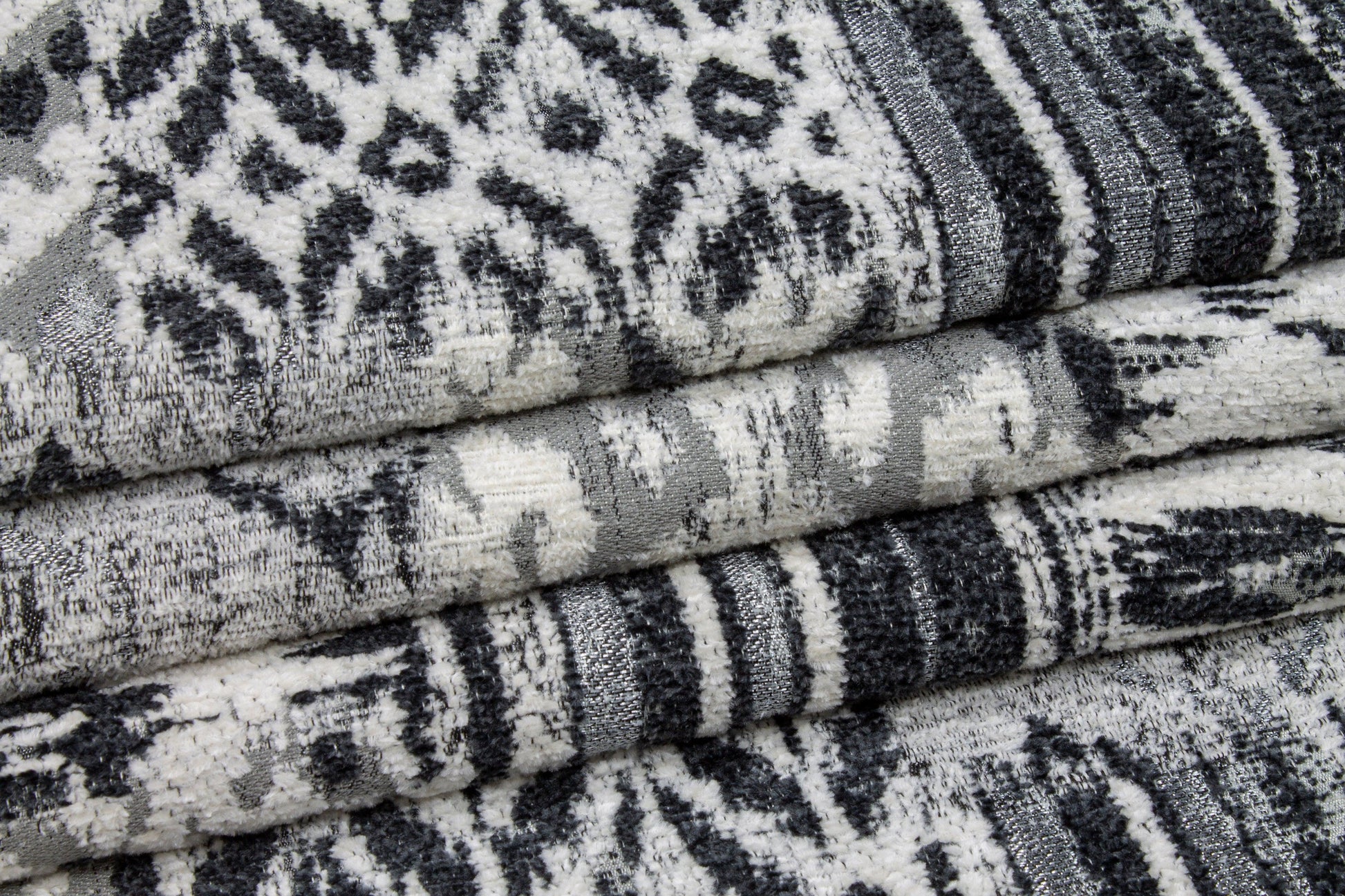 Gray Abstract Upholstery Chenille - Prime Fabrics