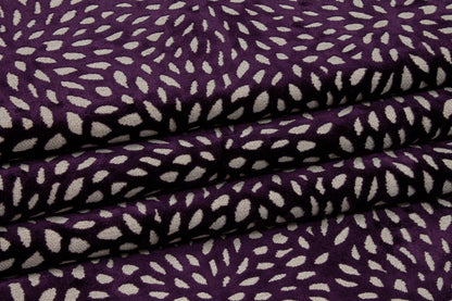 Floral Cut Velvet Upholstery - Purple - Prime Fabrics