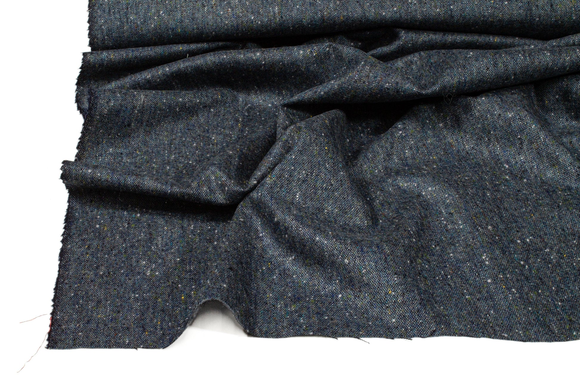 Blue-Gray Italian Wool Tweed Suiting - Prime Fabrics
