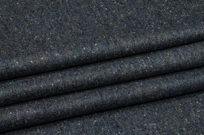 Blue-Gray Italian Wool Tweed Suiting - Prime Fabrics