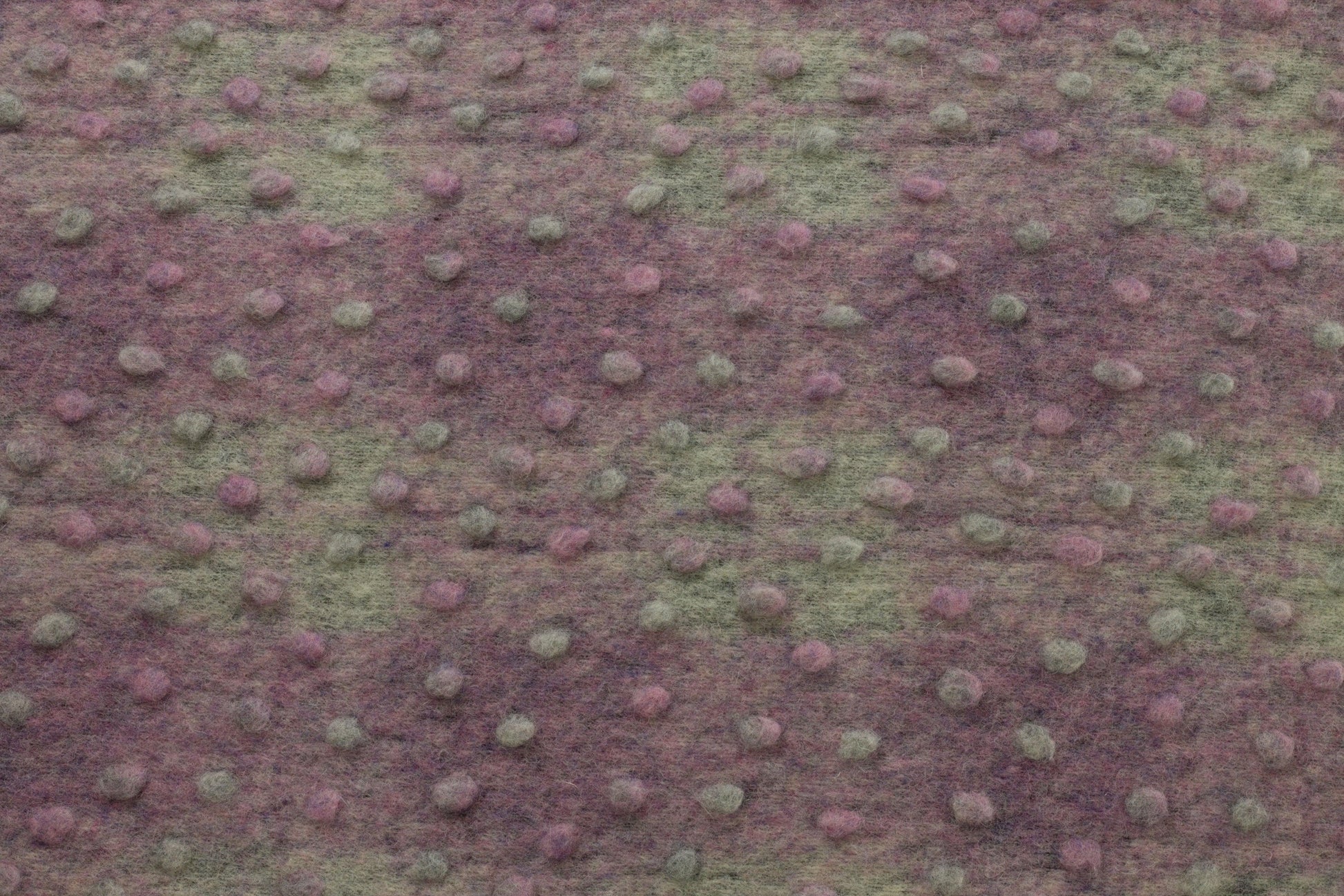 Plaid Italian Boiled Wool with Embroidered Polka Dots - Prime Fabrics