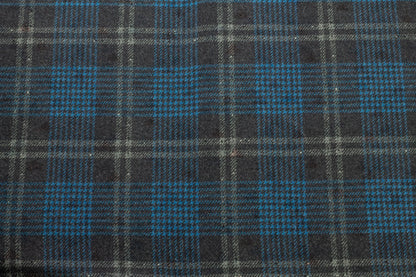 Double-Faced Geometric and Plaid Italian Wool - Prime Fabrics