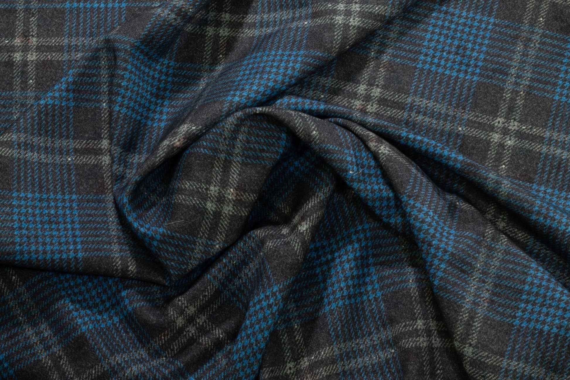 Double-Faced Geometric and Plaid Italian Wool - Prime Fabrics