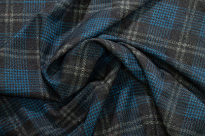 Double-Faced Geometric and Plaid Italian Wool - Prime Fabrics