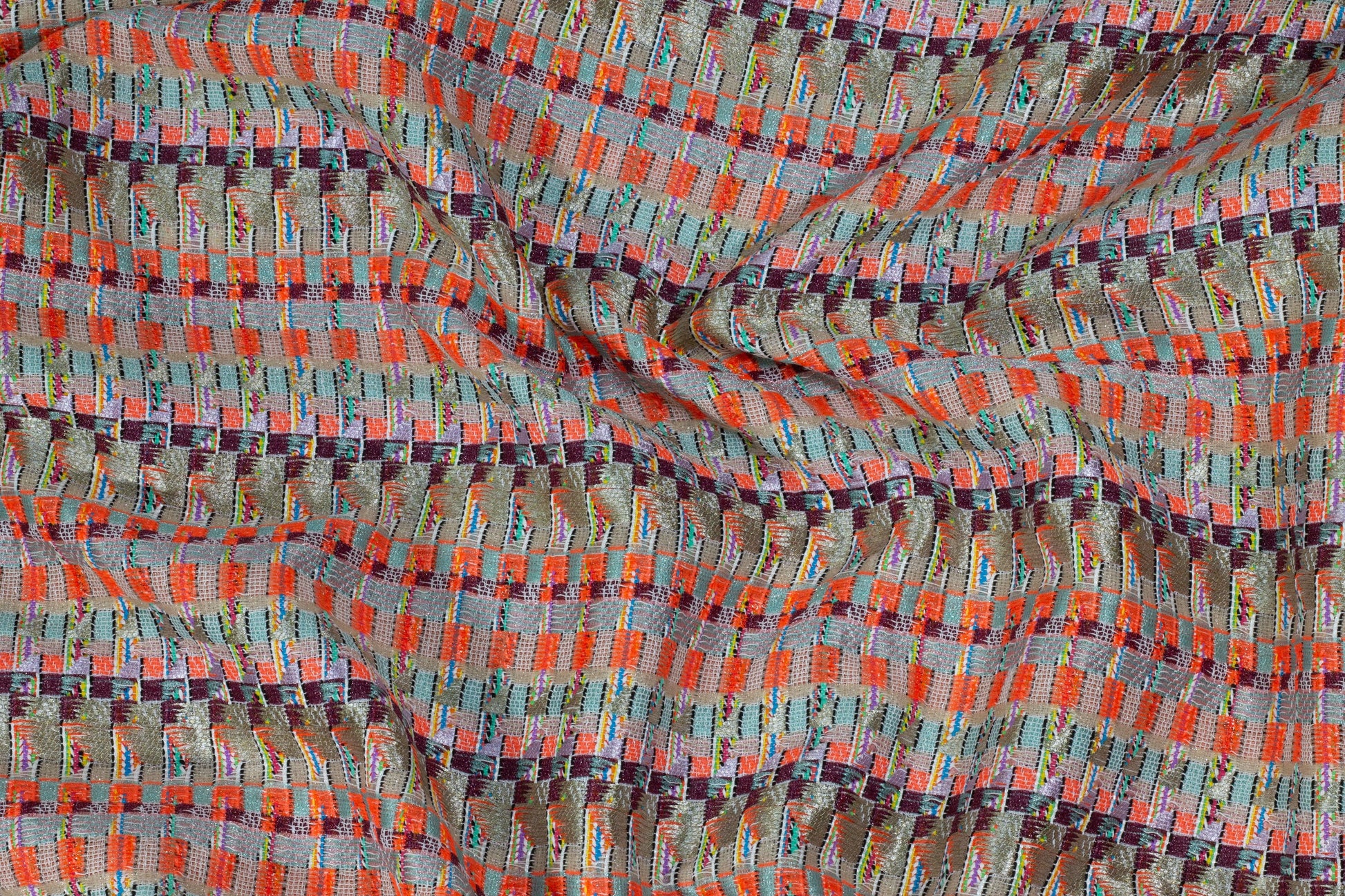 Multicolor Metallic Tweed - Prime Fabrics