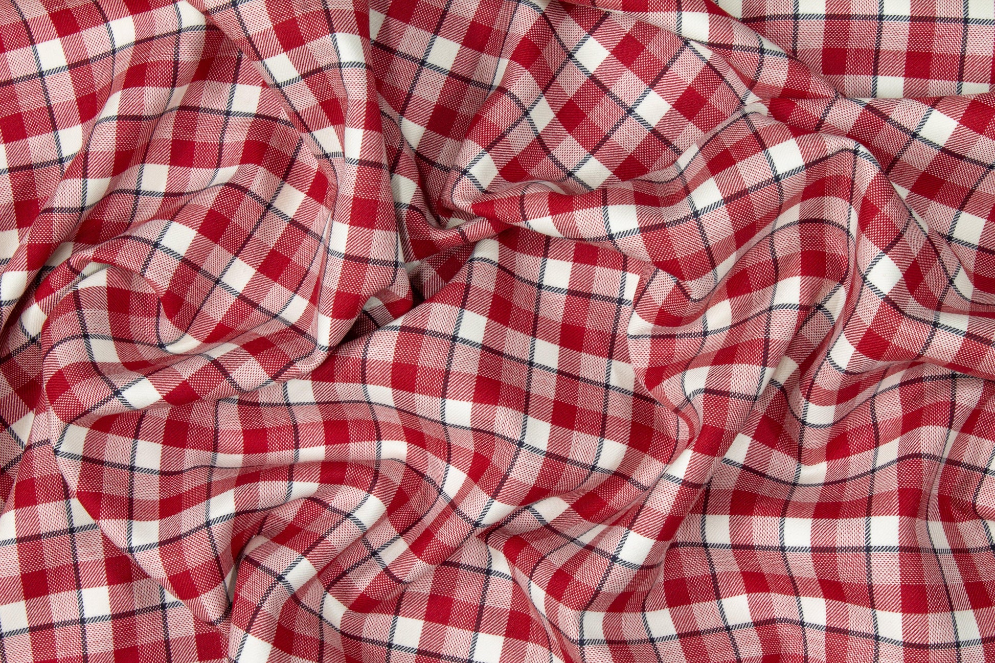 Double Faced Cashmere Wool Suiting - Red, Navy, White - Prime Fabrics