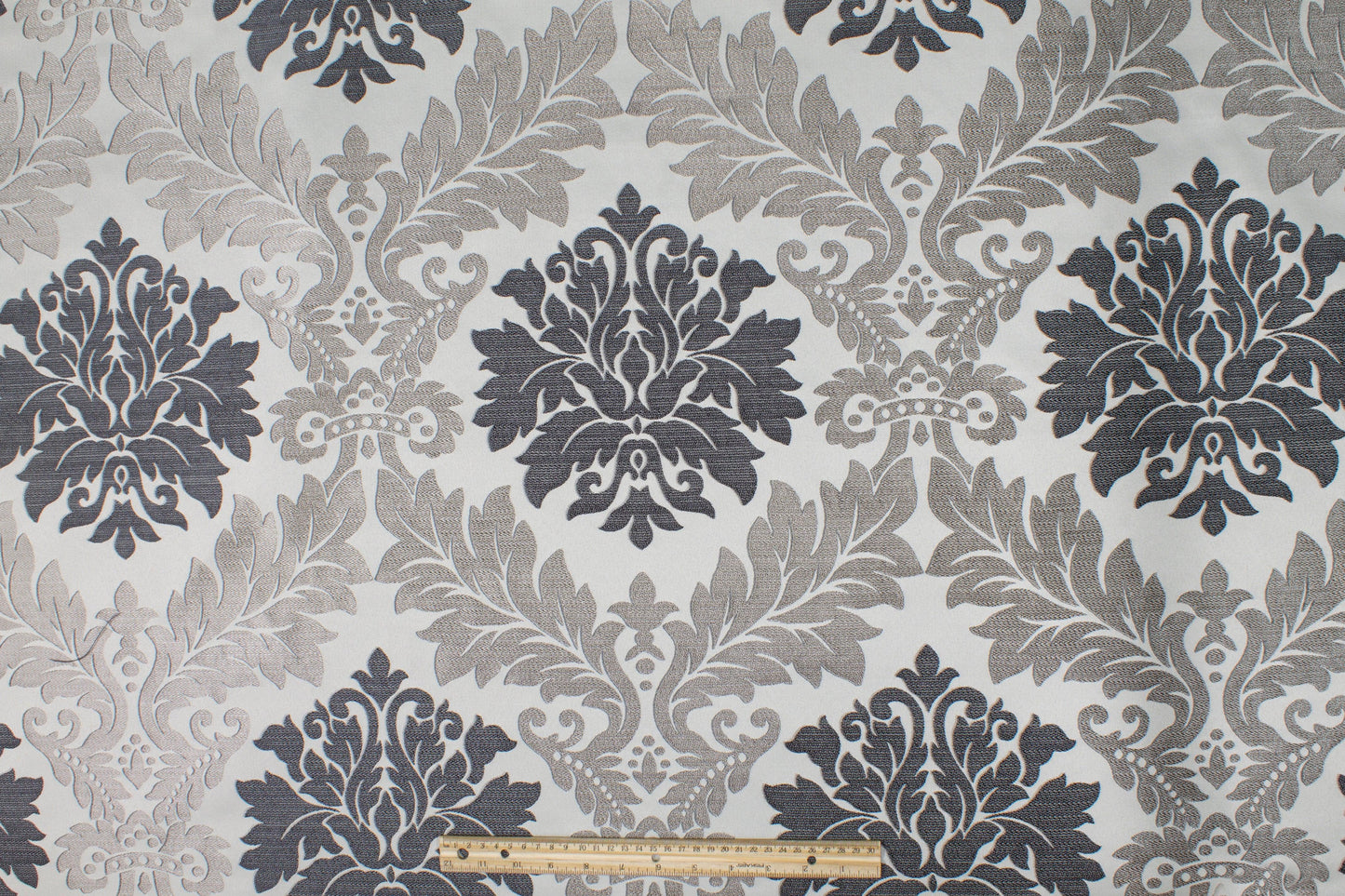 Damask Brocade - Gray - Prime Fabrics
