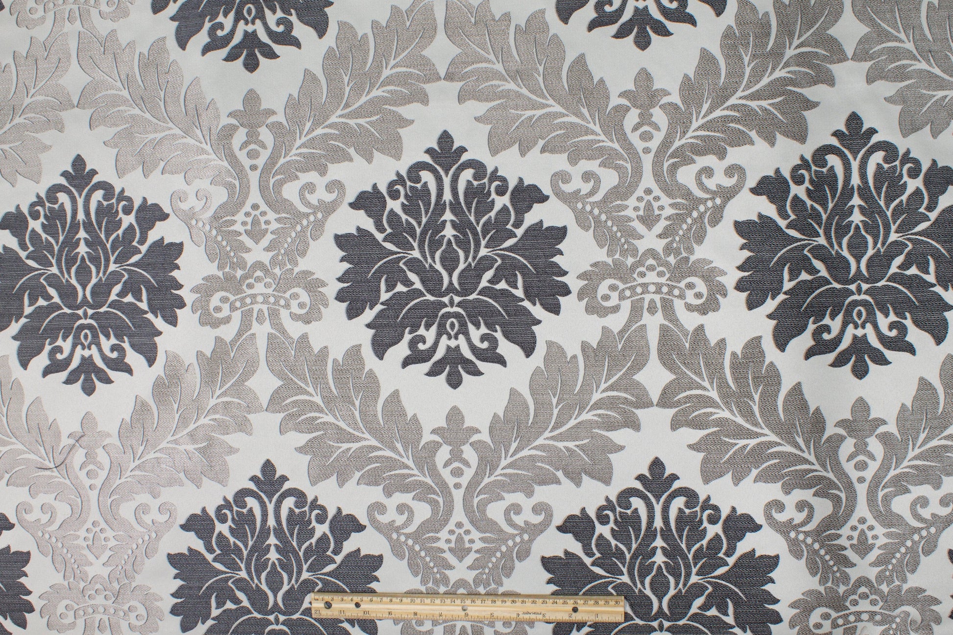 Damask Brocade - Gray - Prime Fabrics