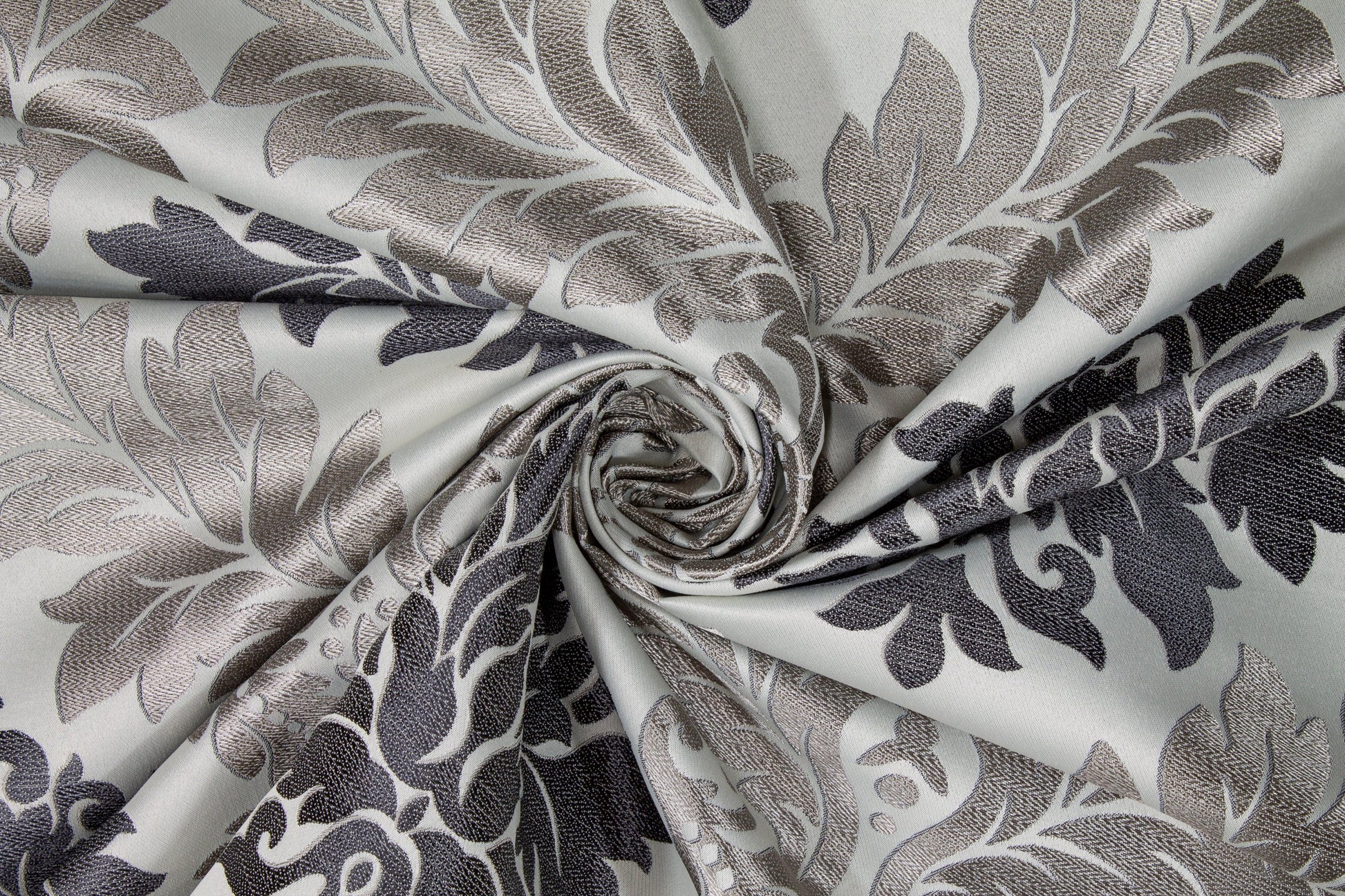 Damask Brocade - Gray - Prime Fabrics