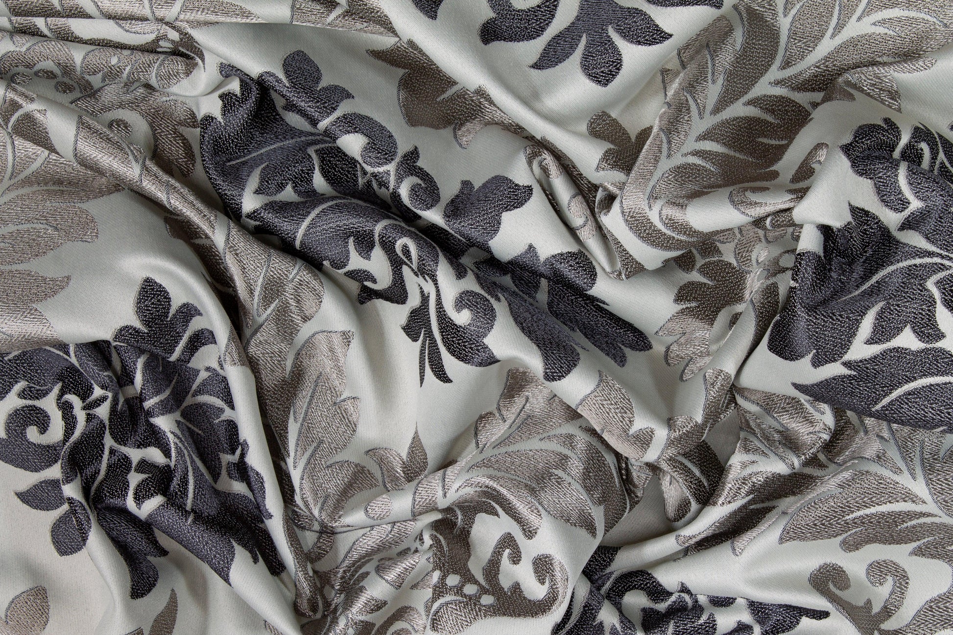 Damask Brocade - Gray - Prime Fabrics
