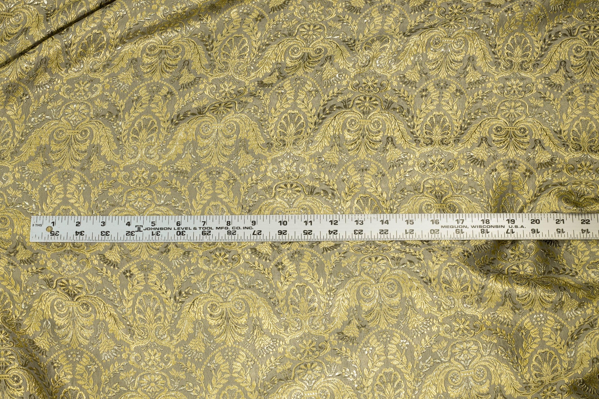 Metallic Gold Damask Brocade - Prime Fabrics